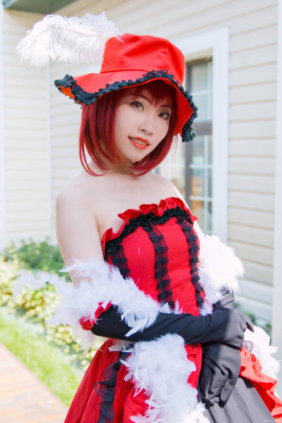 "Đen Deacon" Lady Red Angelina dám c o s p l a y