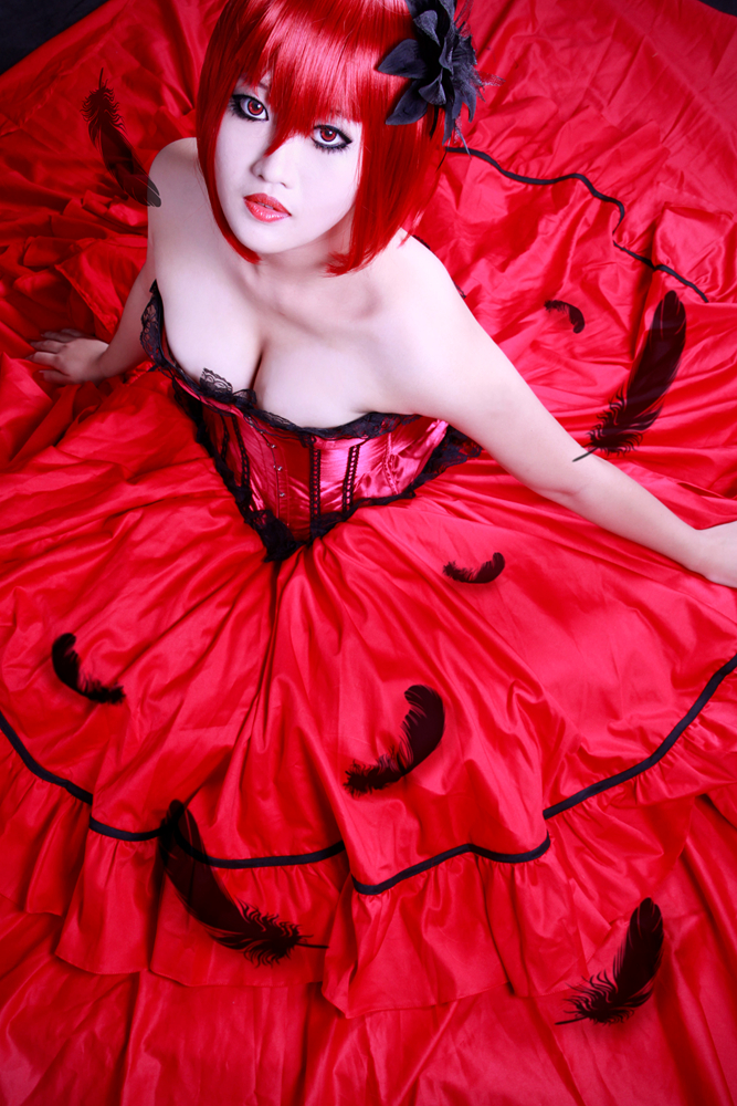 "Đen Deacon" Lady Red Angelina dám c o s p l a y