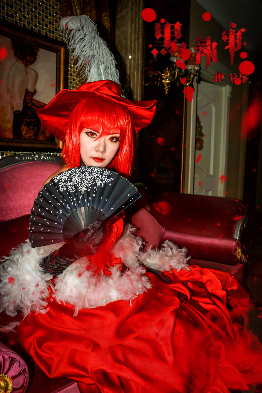 "Đen Deacon" Lady Red Angelina dám c o s p l a y