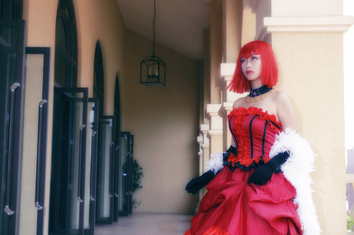 "Đen Deacon" Lady Red Angelina dám c o s p l a y