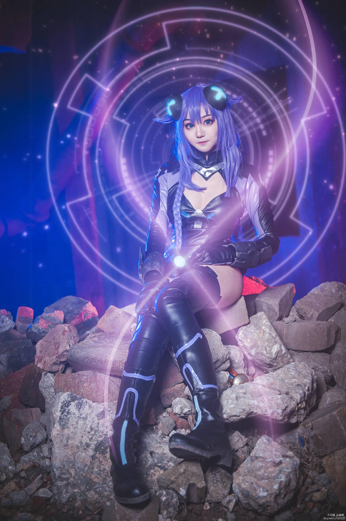 "Trò chơi siêu chiều: Neptune" Purple Heart Nepton C O S P L A Y
