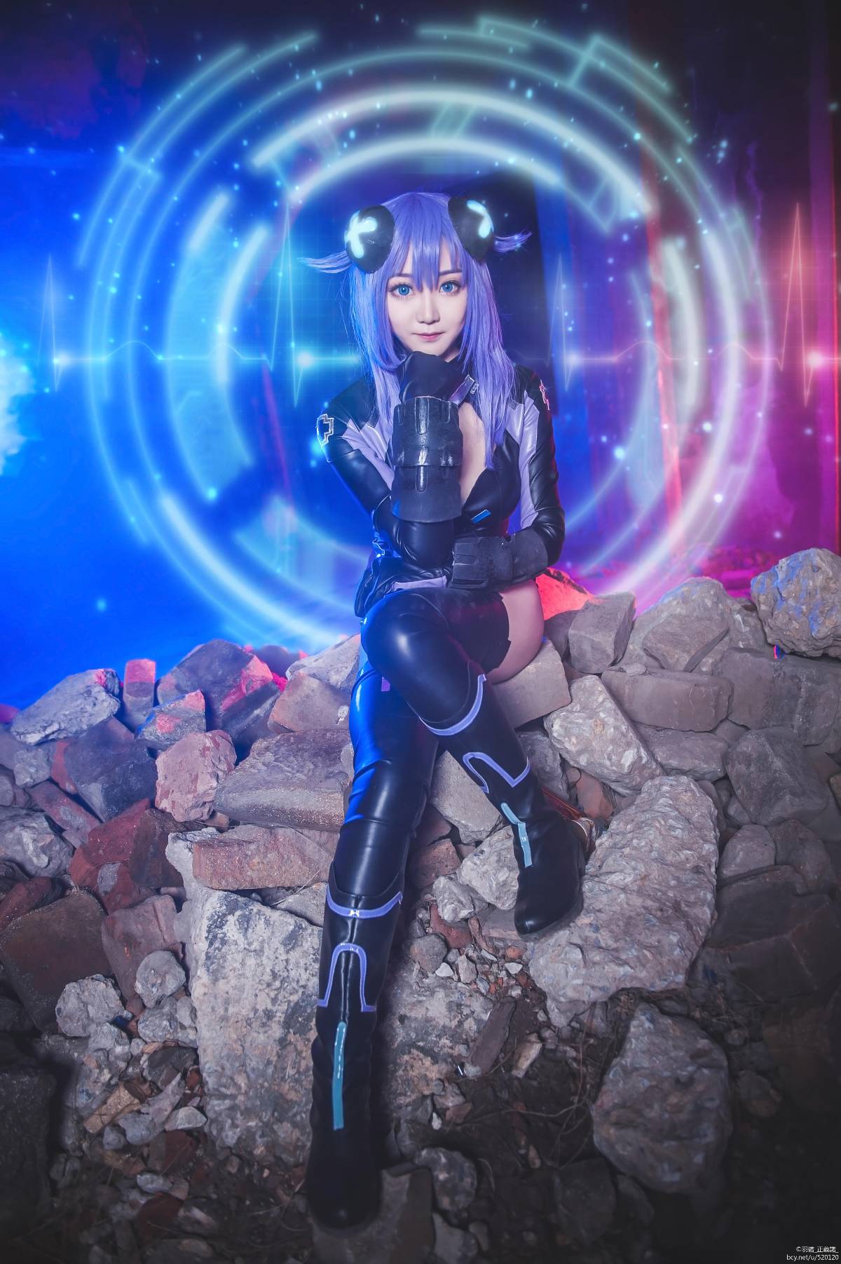 "Trò chơi siêu chiều: Neptune" Purple Heart Nepton C O S P L A Y