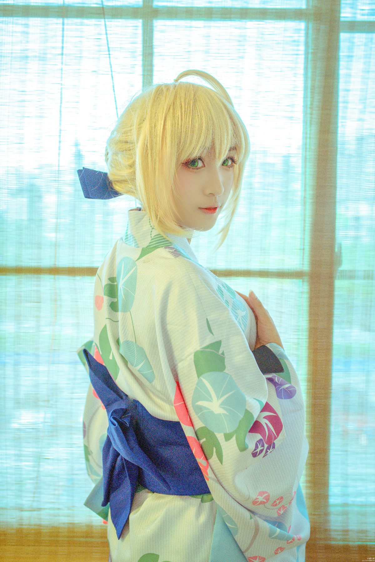 "Fate Grand Order" Saber Summer Kimono C O S P L A Y