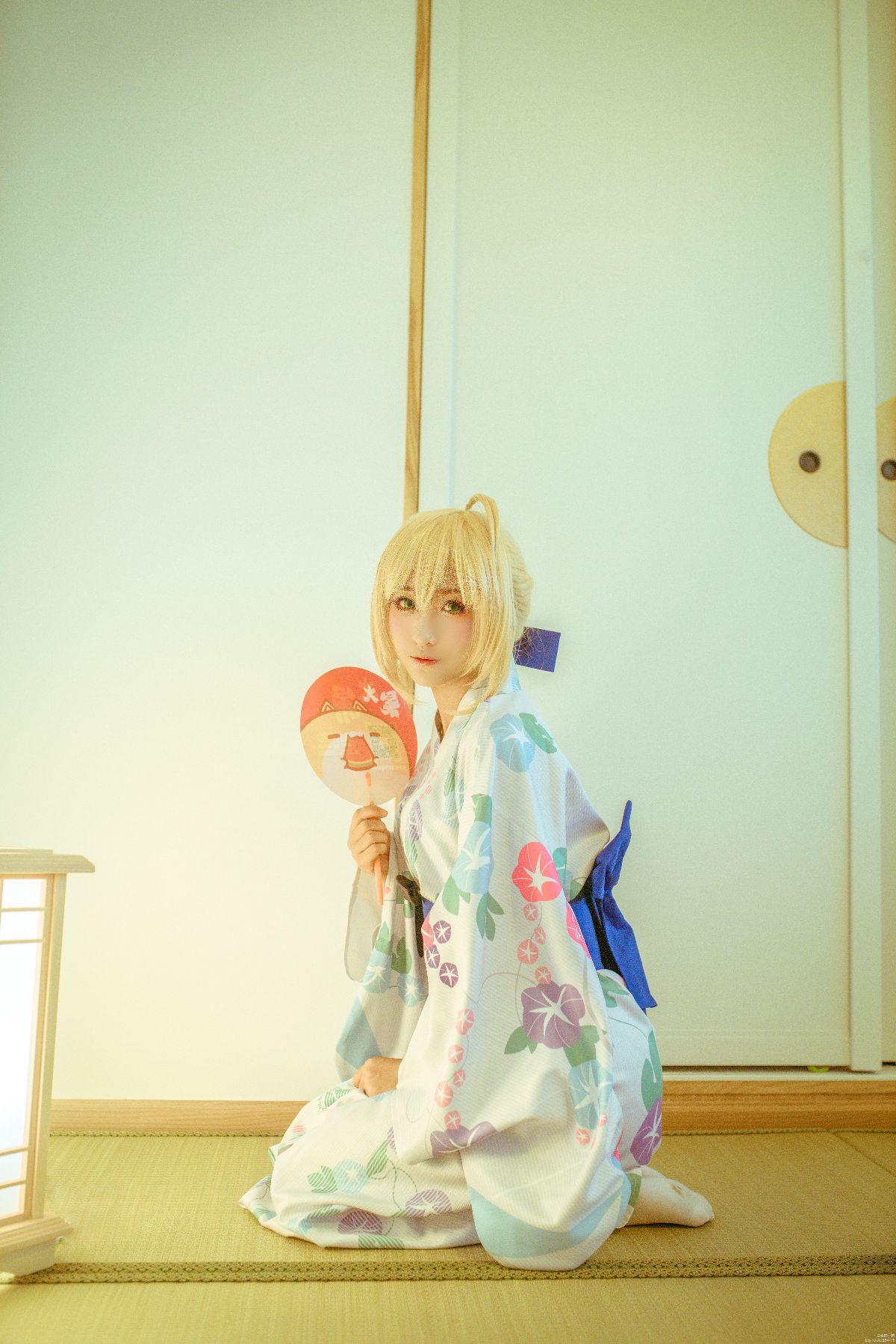 "Fate Grand Order" Saber Summer Kimono C O S P L A Y