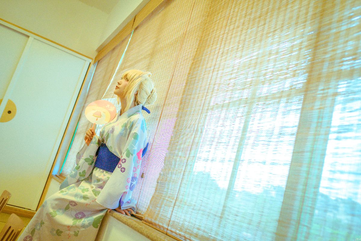"Fate Grand Order" Saber Summer Kimono C O S P L A Y