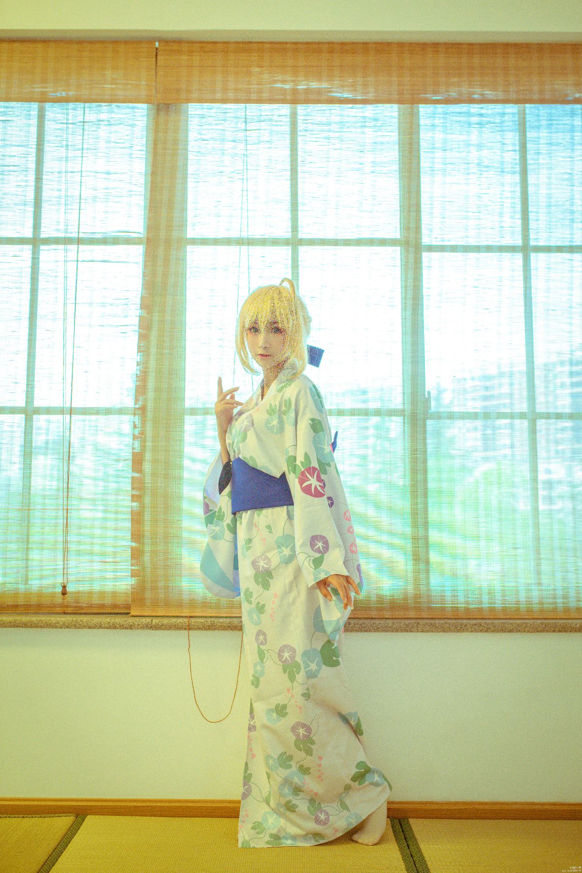 "Fate Grand Order" Saber Summer Kimono C O S P L A Y