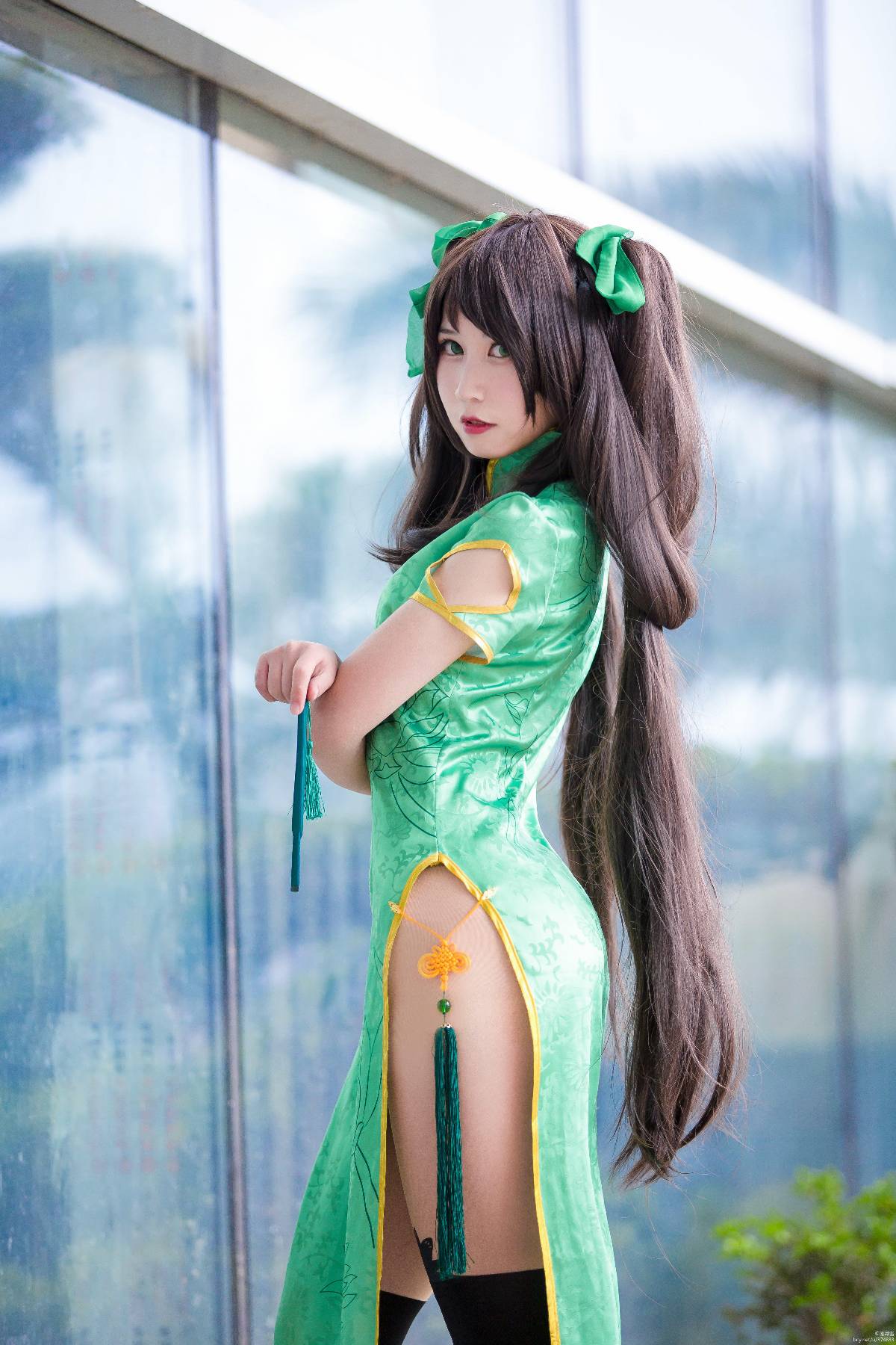 "Honor of Kings" Sun Shangxiang's Fan Cheongsam C O S P L A Y