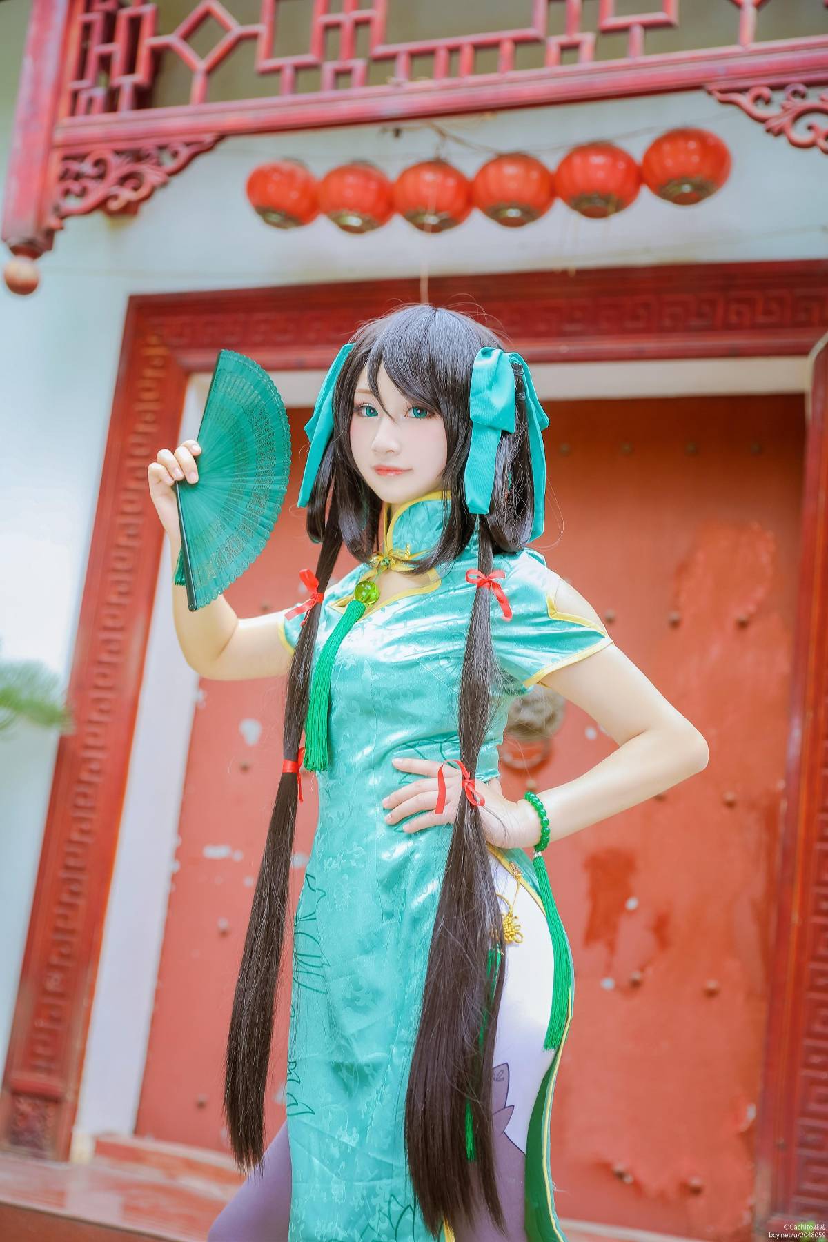 "Honor of Kings" Sun Shangxiang's Fan Cheongsam C O S P L A Y