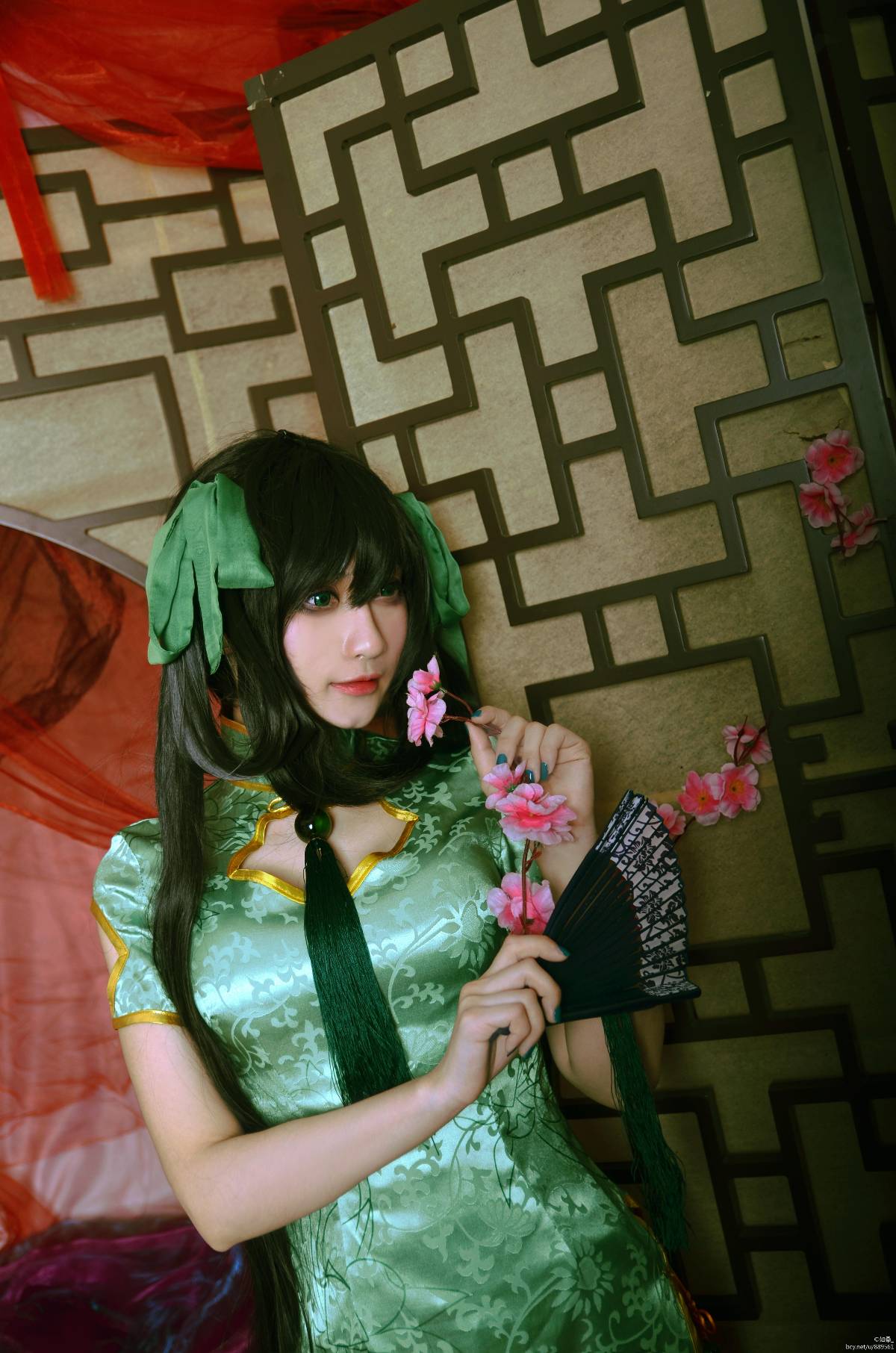 "Honor of Kings" Sun Shangxiang's Fan Cheongsam C O S P L A Y