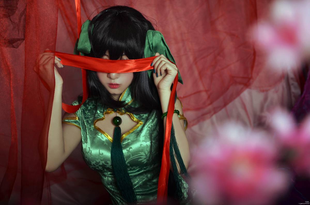 "Honor of Kings" Sun Shangxiang's Fan Cheongsam C O S P L A Y