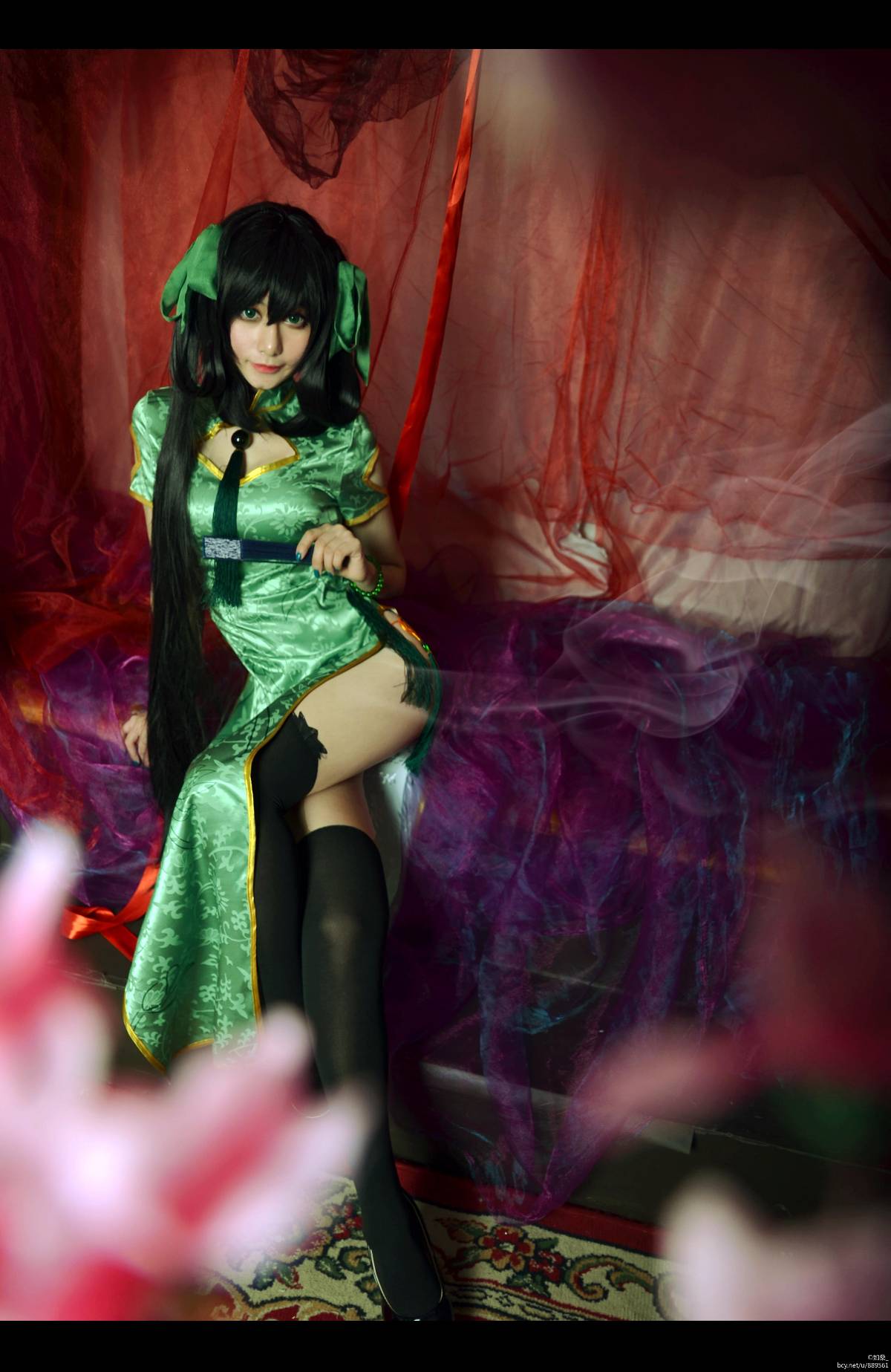 "Honor of Kings" Sun Shangxiang's Fan Cheongsam C O S P L A Y