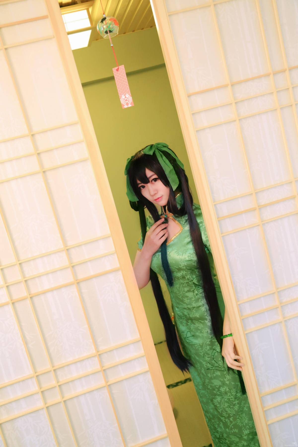 "Honor of Kings" Sun Shangxiang's Fan Cheongsam C O S P L A Y