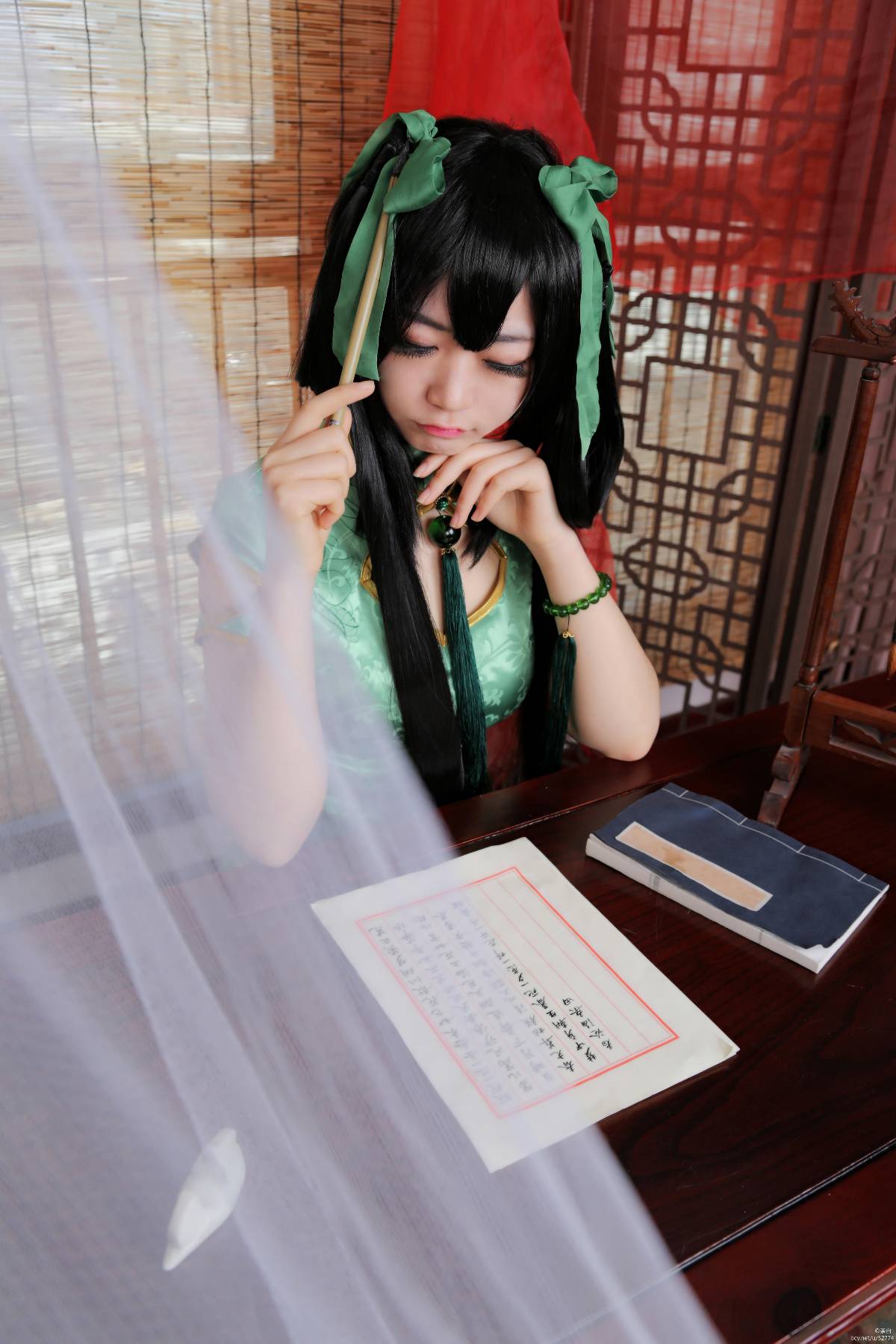 "Honor of Kings" Sun Shangxiang's Fan Cheongsam C O S P L A Y