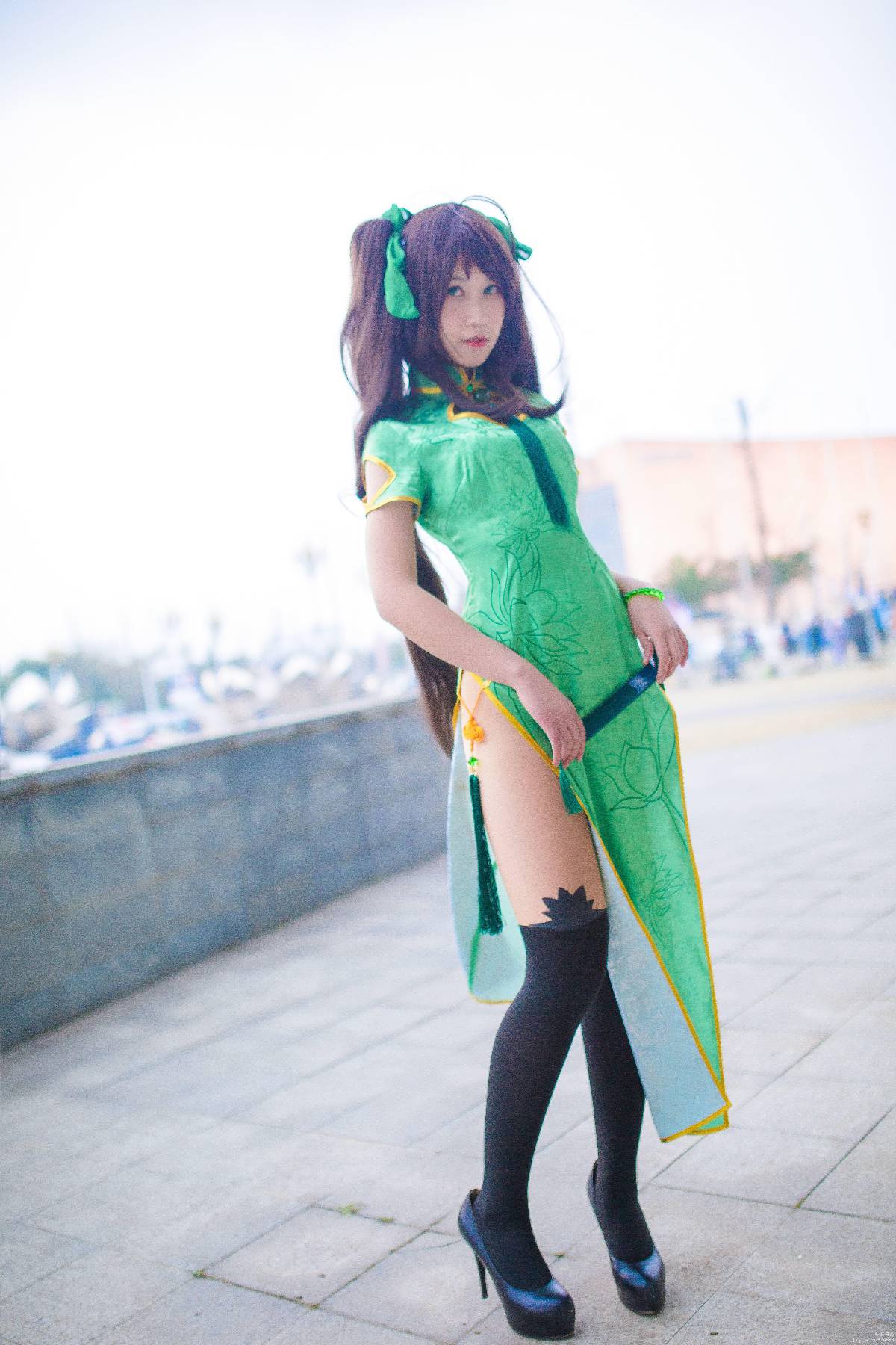 "Honor of Kings" Sun Shangxiang's Fan Cheongsam C O S P L A Y