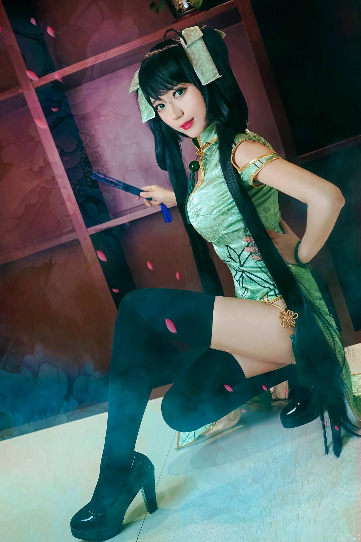 "Honor of Kings" Sun Shangxiang's Fan Cheongsam C O S P L A Y