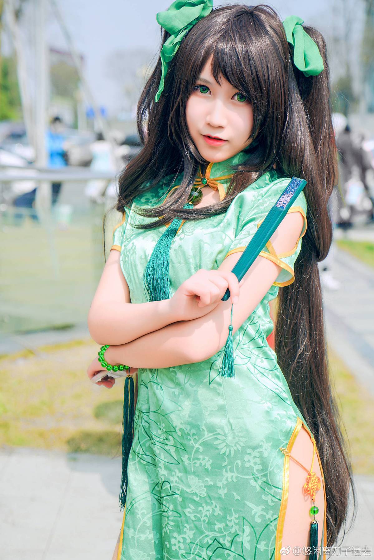 "Honor of Kings" Sun Shangxiang's Fan Cheongsam C O S P L A Y