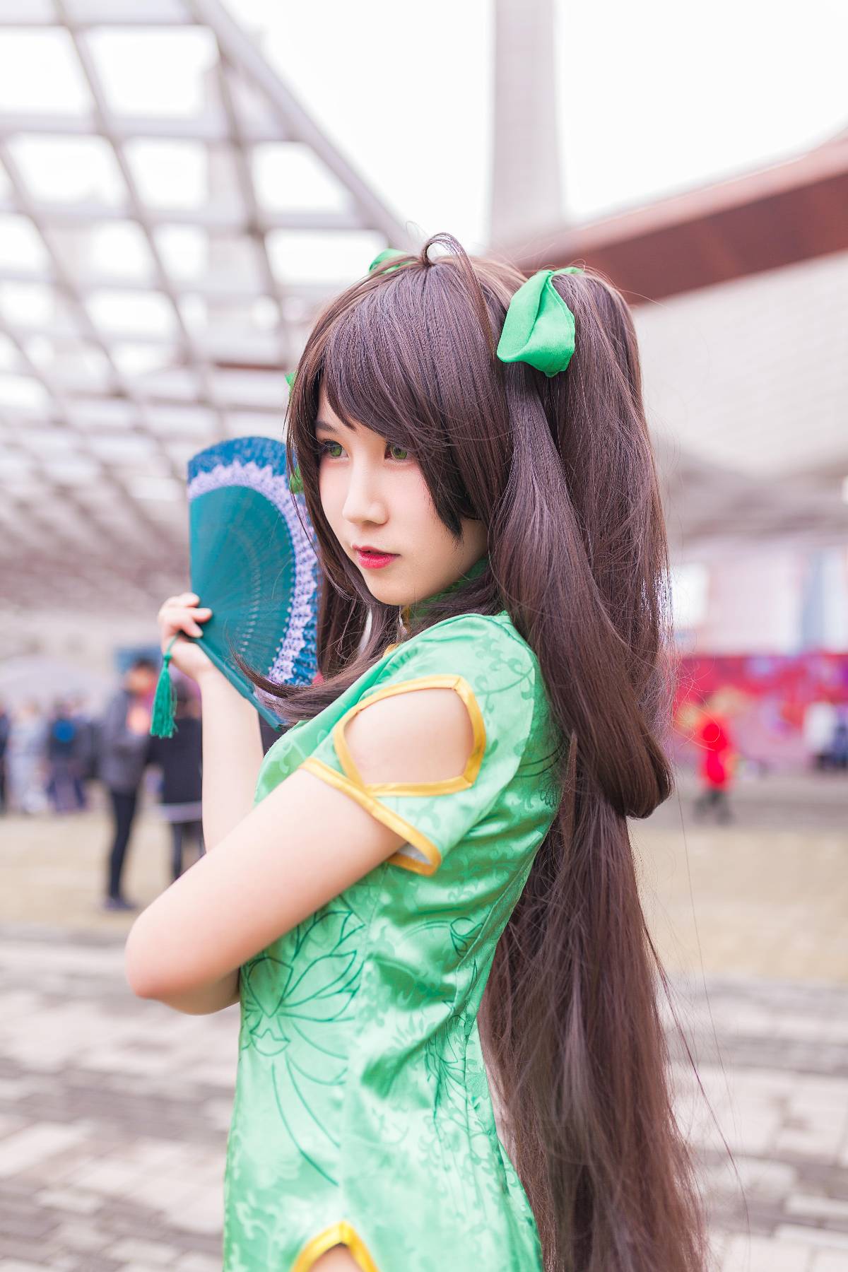 "Honor of Kings" Sun Shangxiang's Fan Cheongsam C O S P L A Y