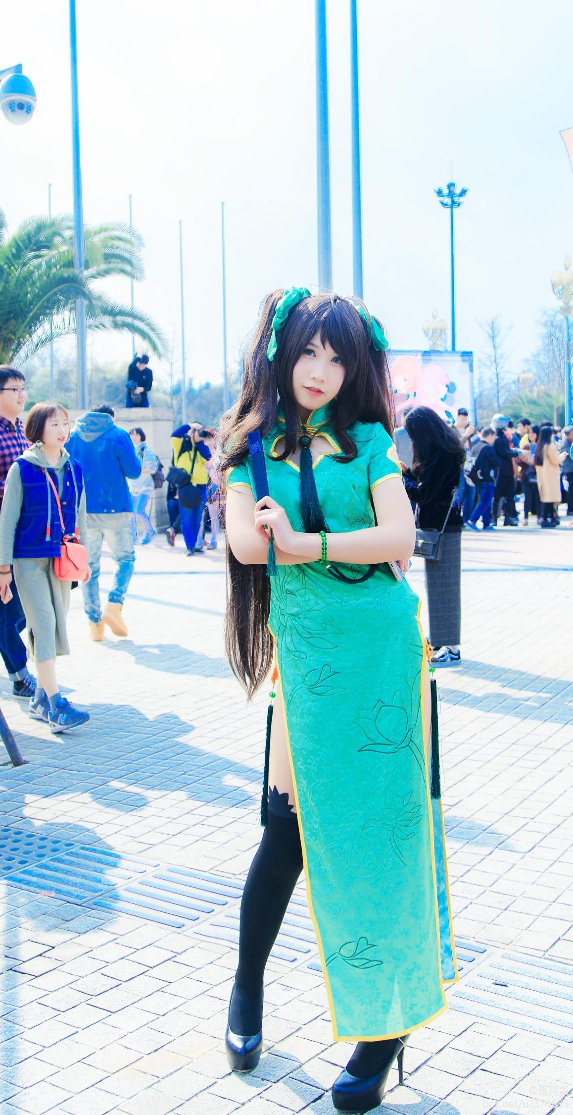 "Honor of Kings" Sun Shangxiang's Fan Cheongsam C O S P L A Y