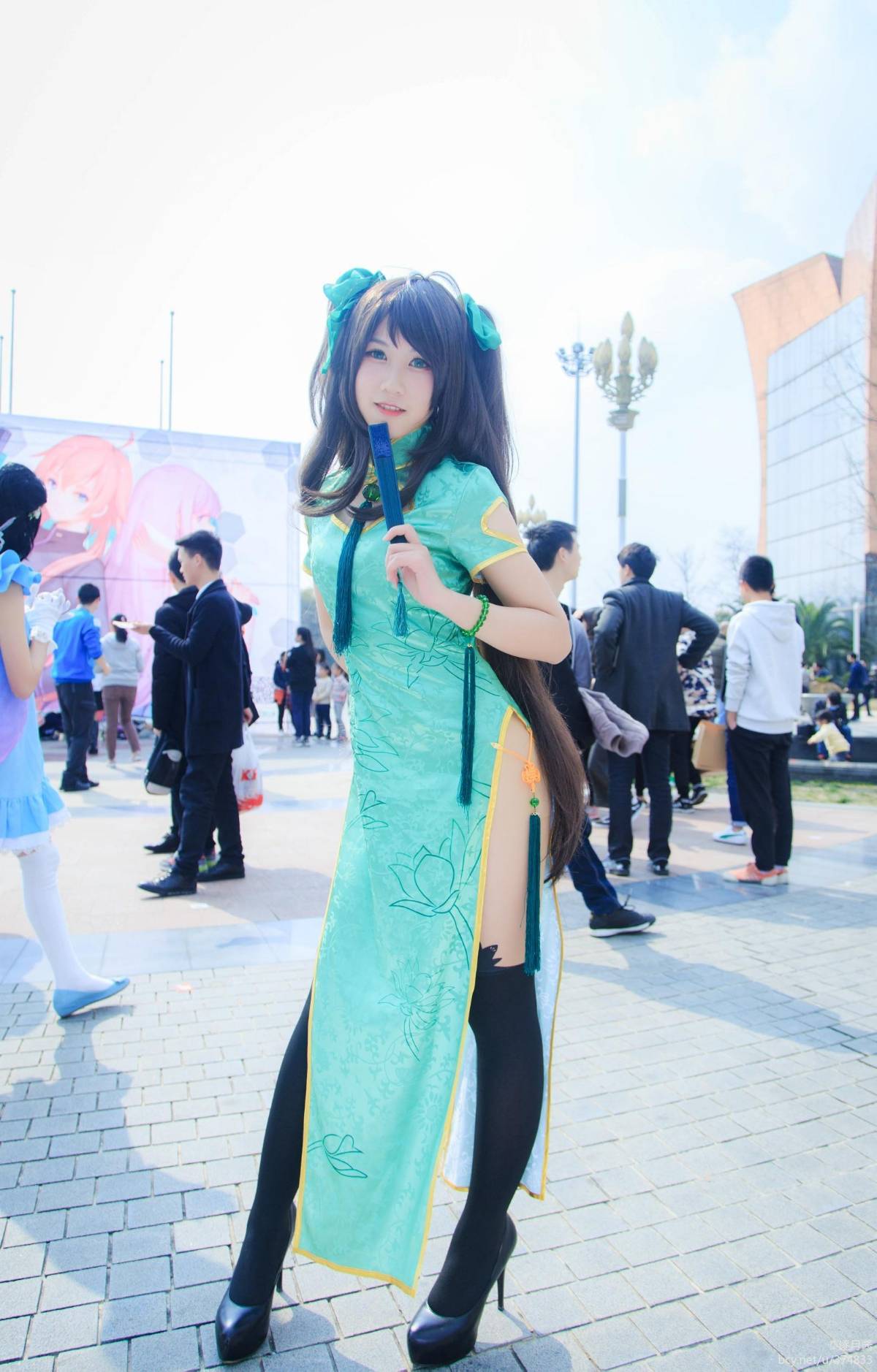 "Honor of Kings" Sun Shangxiang's Fan Cheongsam C O S P L A Y