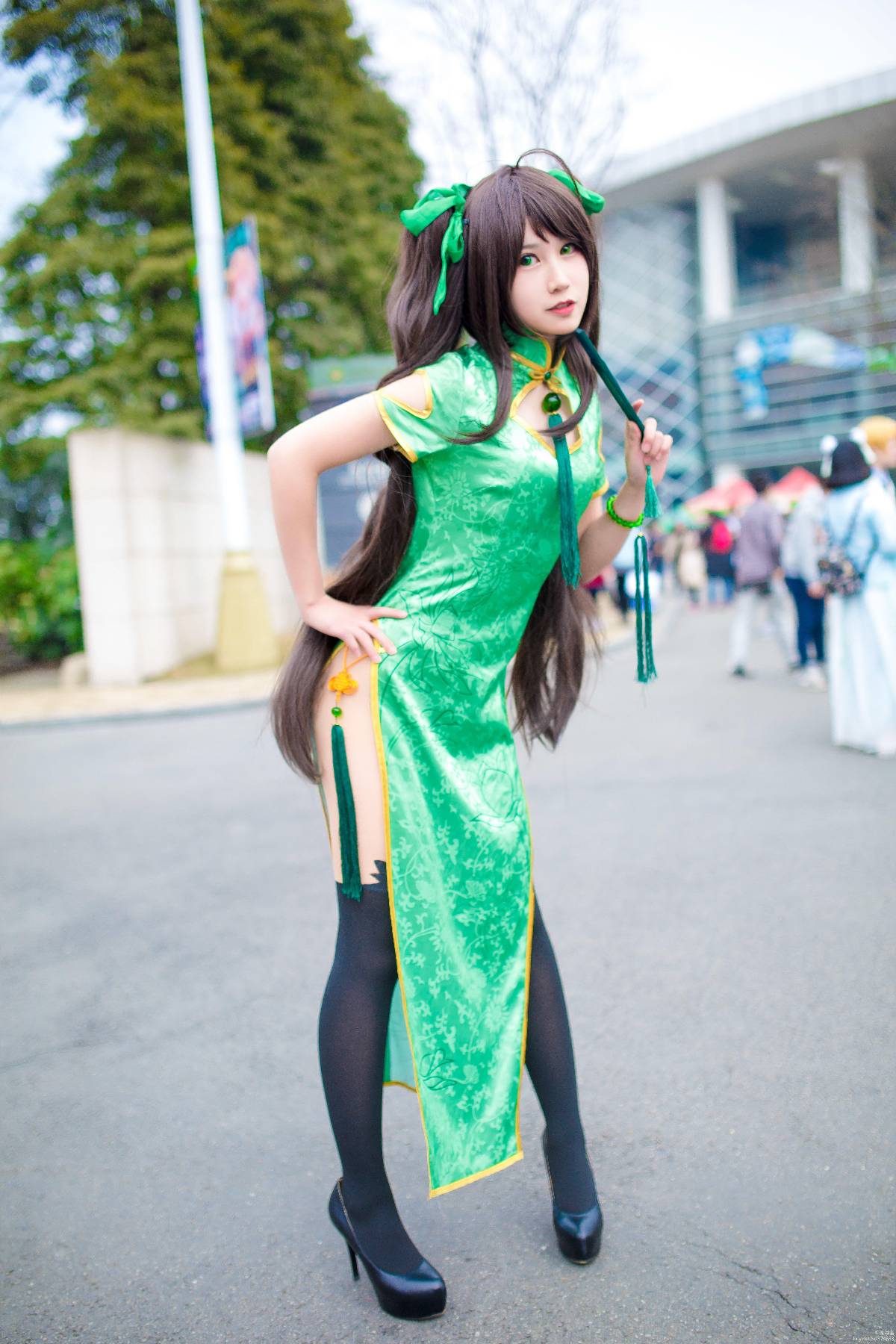 "Honor of Kings" Sun Shangxiang's Fan Cheongsam C O S P L A Y