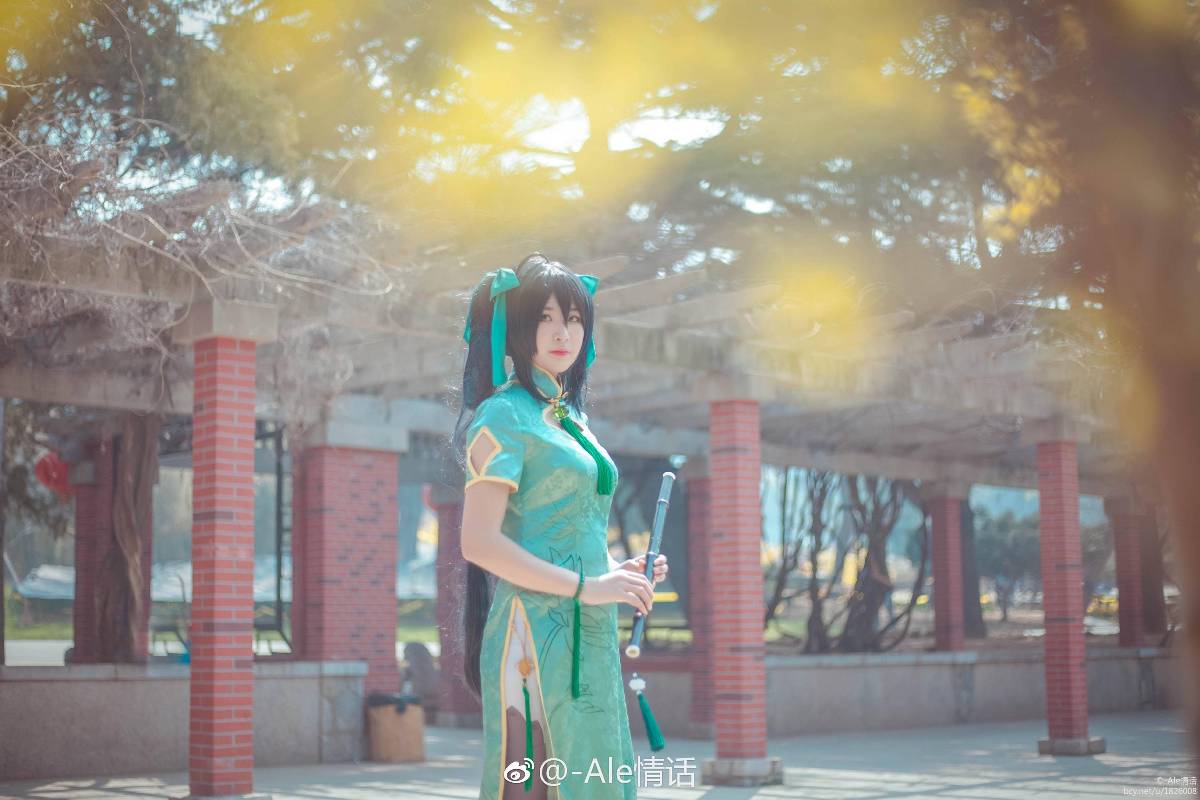 "Honor of Kings" Sun Shangxiang's Fan Cheongsam C O S P L A Y