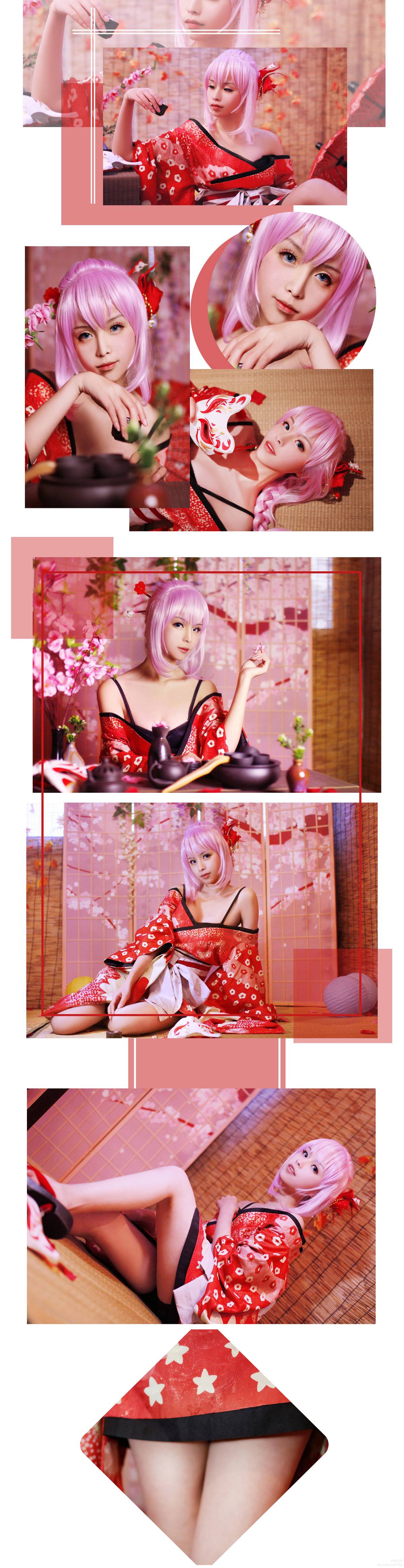 Bài hát tour du lịch âm nhạc "Vocaloid" Luka Hongling Dance Girl c o s p l a y