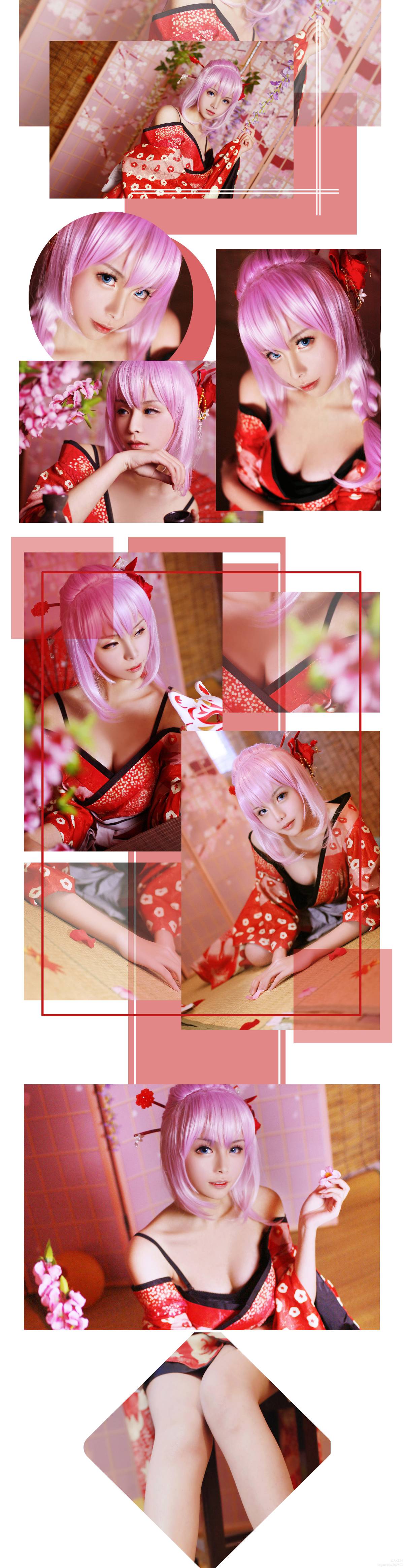 Bài hát tour du lịch âm nhạc "Vocaloid" Luka Hongling Dance Girl c o s p l a y