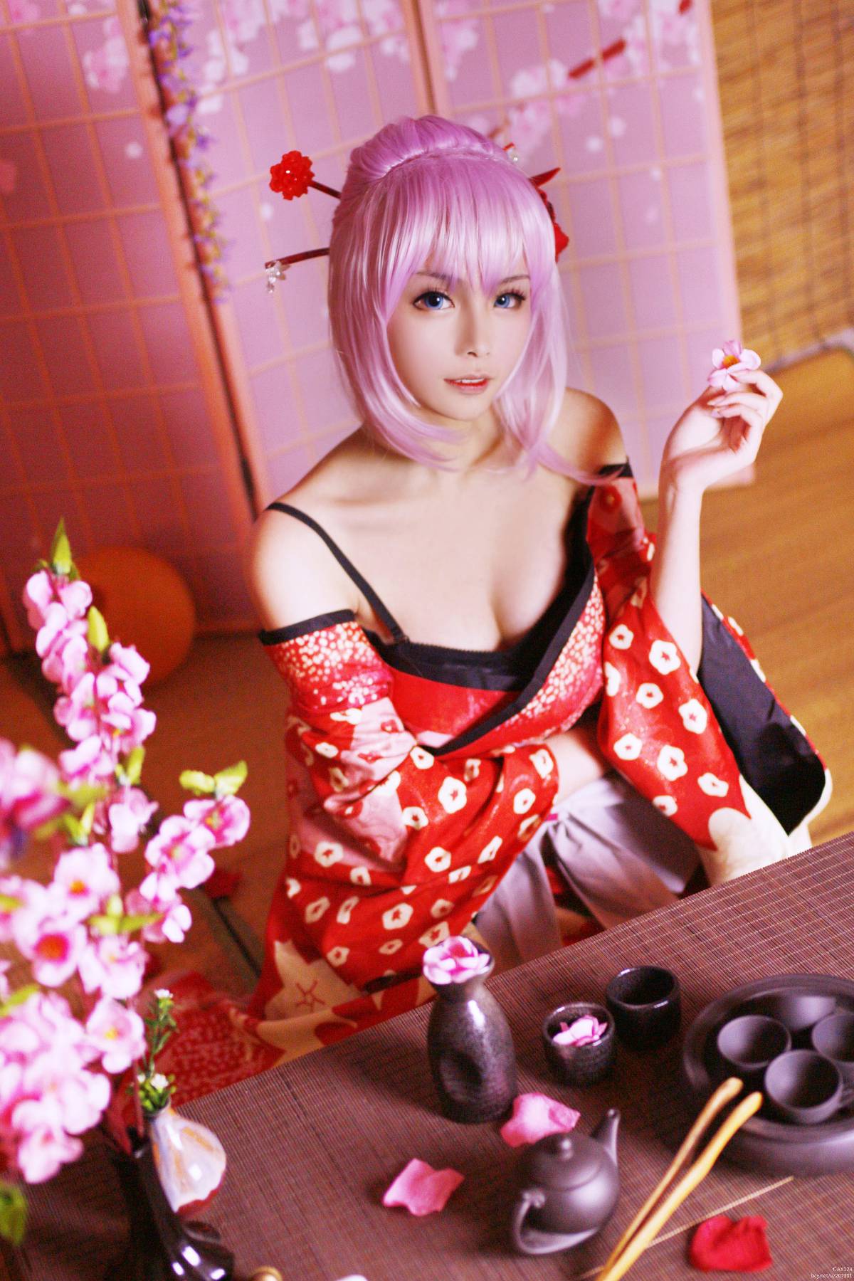 Bài hát tour du lịch âm nhạc "Vocaloid" Luka Hongling Dance Girl c o s p l a y