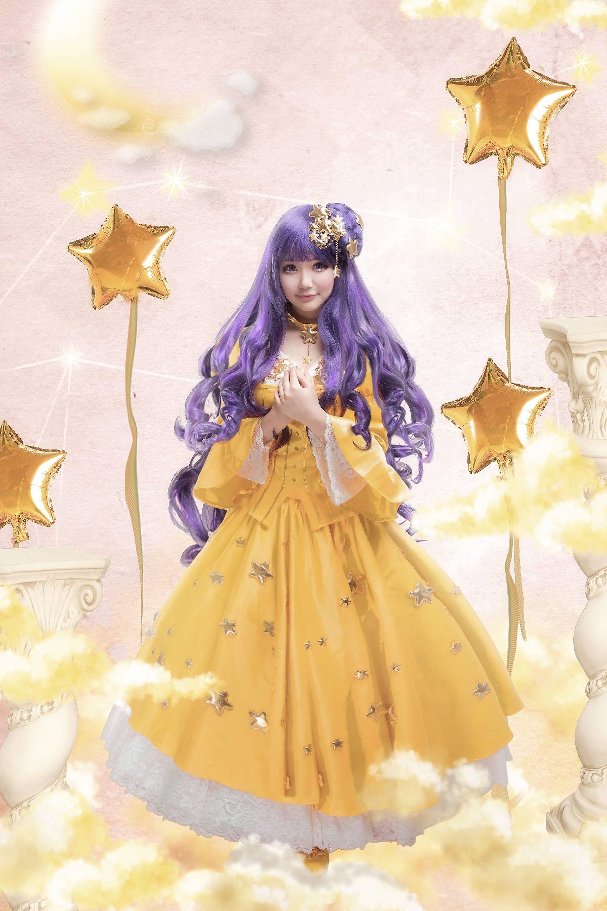"Girl Magic Card Sakura" Adoji Zhishi Star Dress c o s p l a y