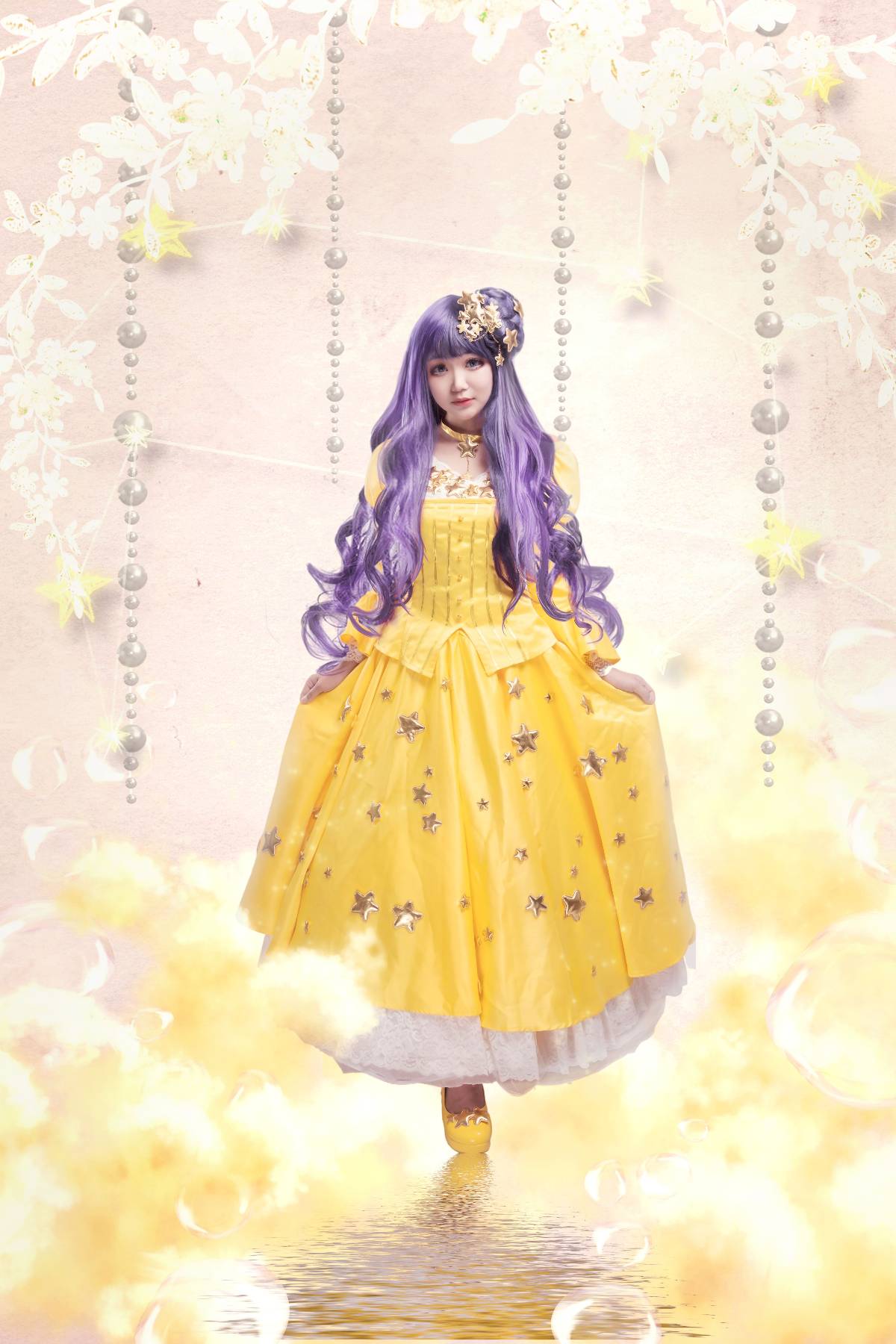 "Girl Magic Card Sakura" Adoji Zhishi Star Dress c o s p l a y