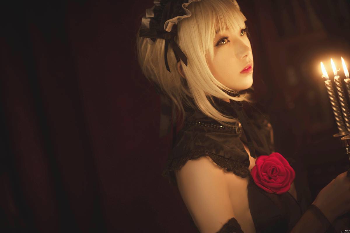"Fate Stay Night" Saber Black-Out Fan Dress
