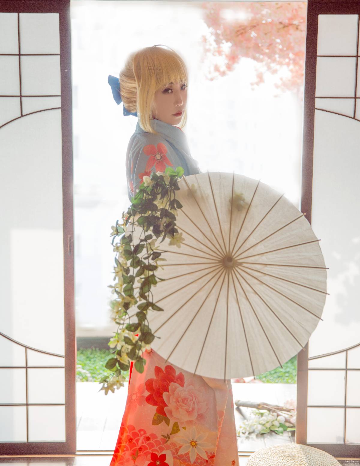 Fate Grand Order: Rin Itsusaka x Saber Cherry Blossoms nở rộ vào mùa xuân c o s p l a y