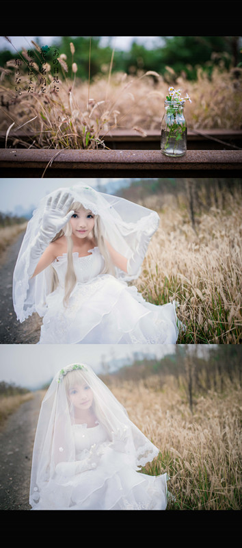 "Chúng tôi vẫn không biết tên của bông hoa mà chúng ta thấy ngày hôm đó" mã cô dâu c o s p l a y