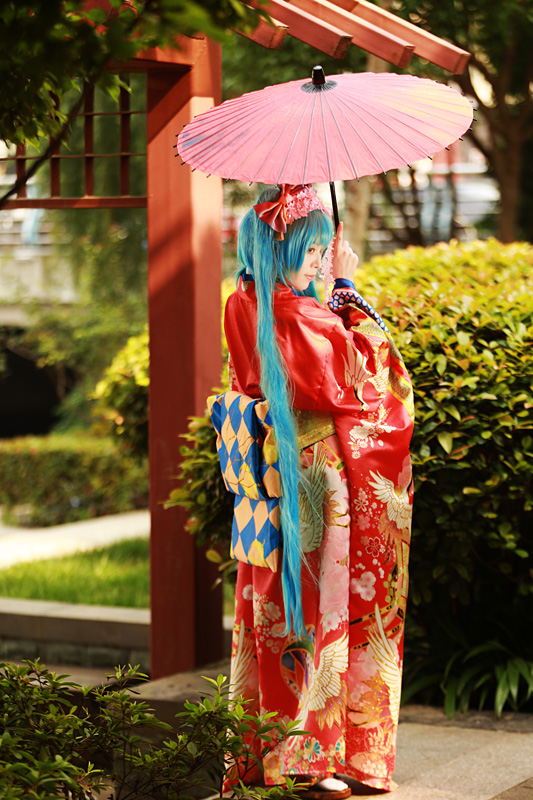 "Gia đình Vocaloid" Âm thanh Miku Color Quần áo C O S P L A Y