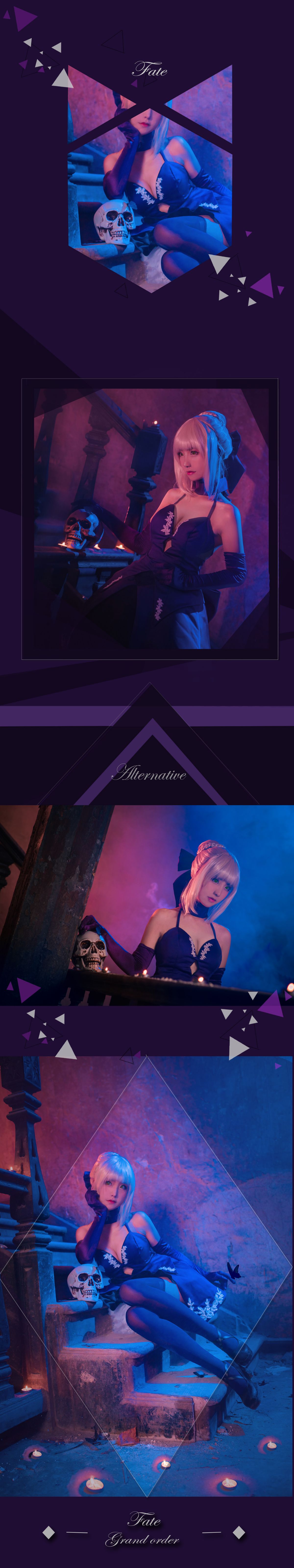 "Fate Stay Night" Saber Dress C o S P L A Y