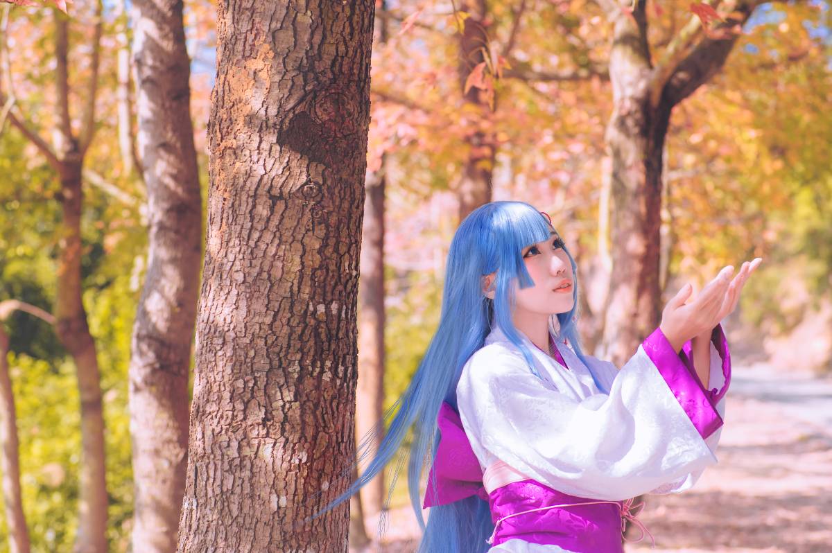 "Cuộc sống ở một thế giới khác từ đầu" tóc dài Rem Kimono c o s p l a y