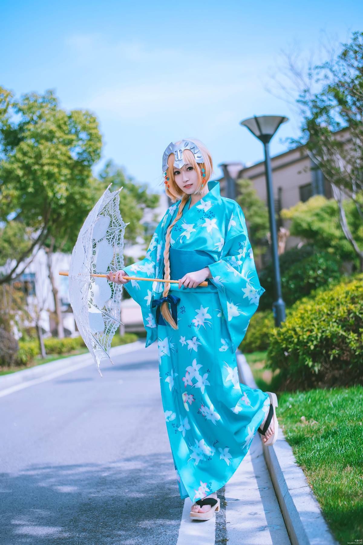 "Fate Grand Order" Lễ hội mùa hè Joan của Arc Yukata c o s p l a y