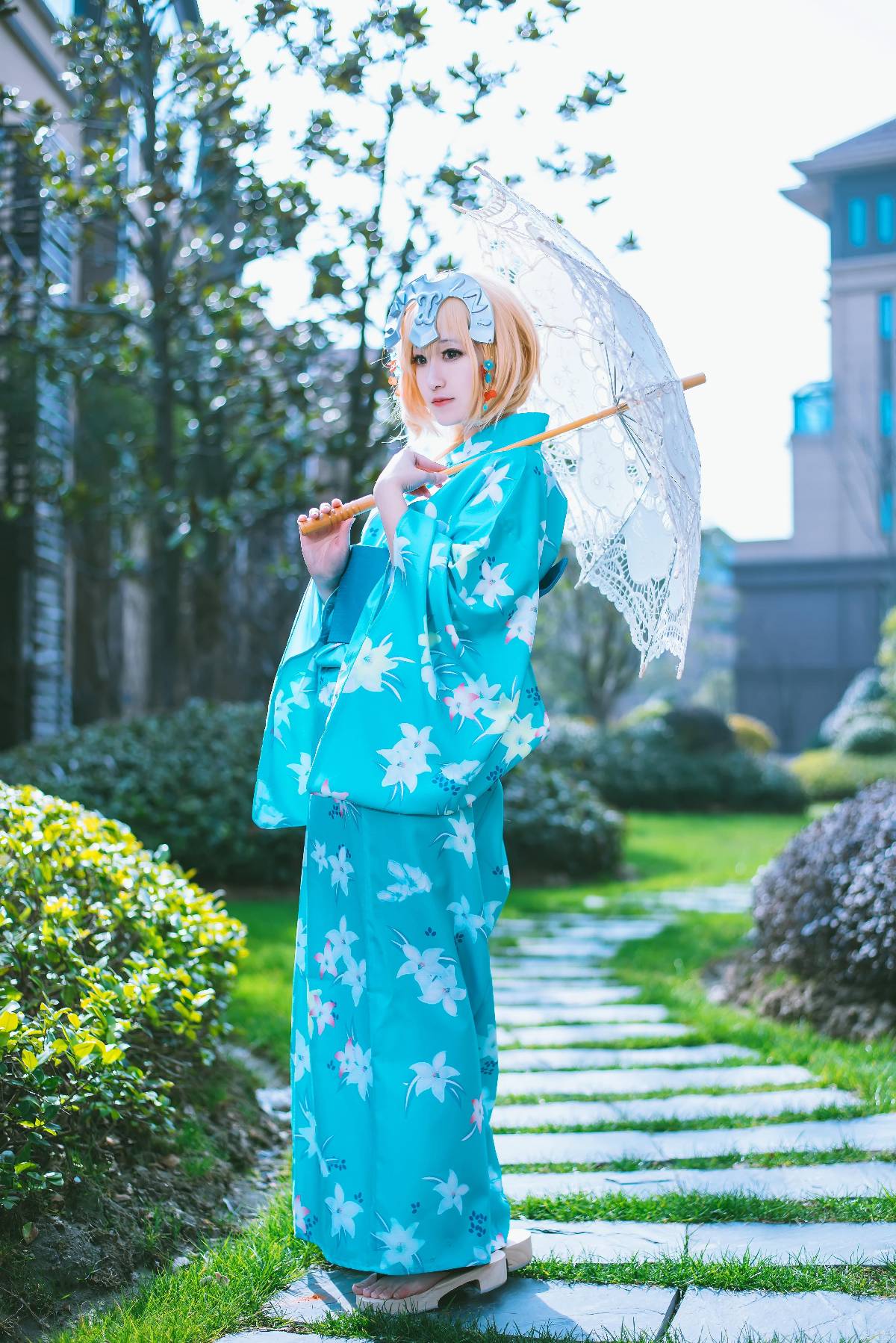 "Fate Grand Order" Lễ hội mùa hè Joan của Arc Yukata c o s p l a y