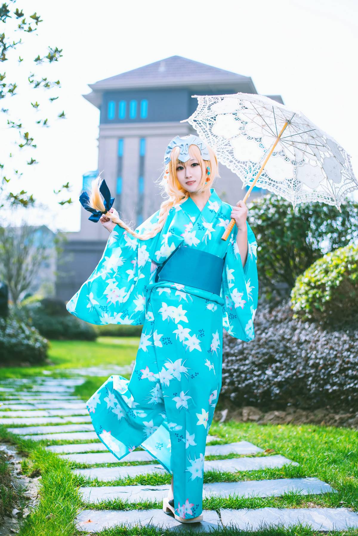 "Fate Grand Order" Lễ hội mùa hè Joan của Arc Yukata c o s p l a y