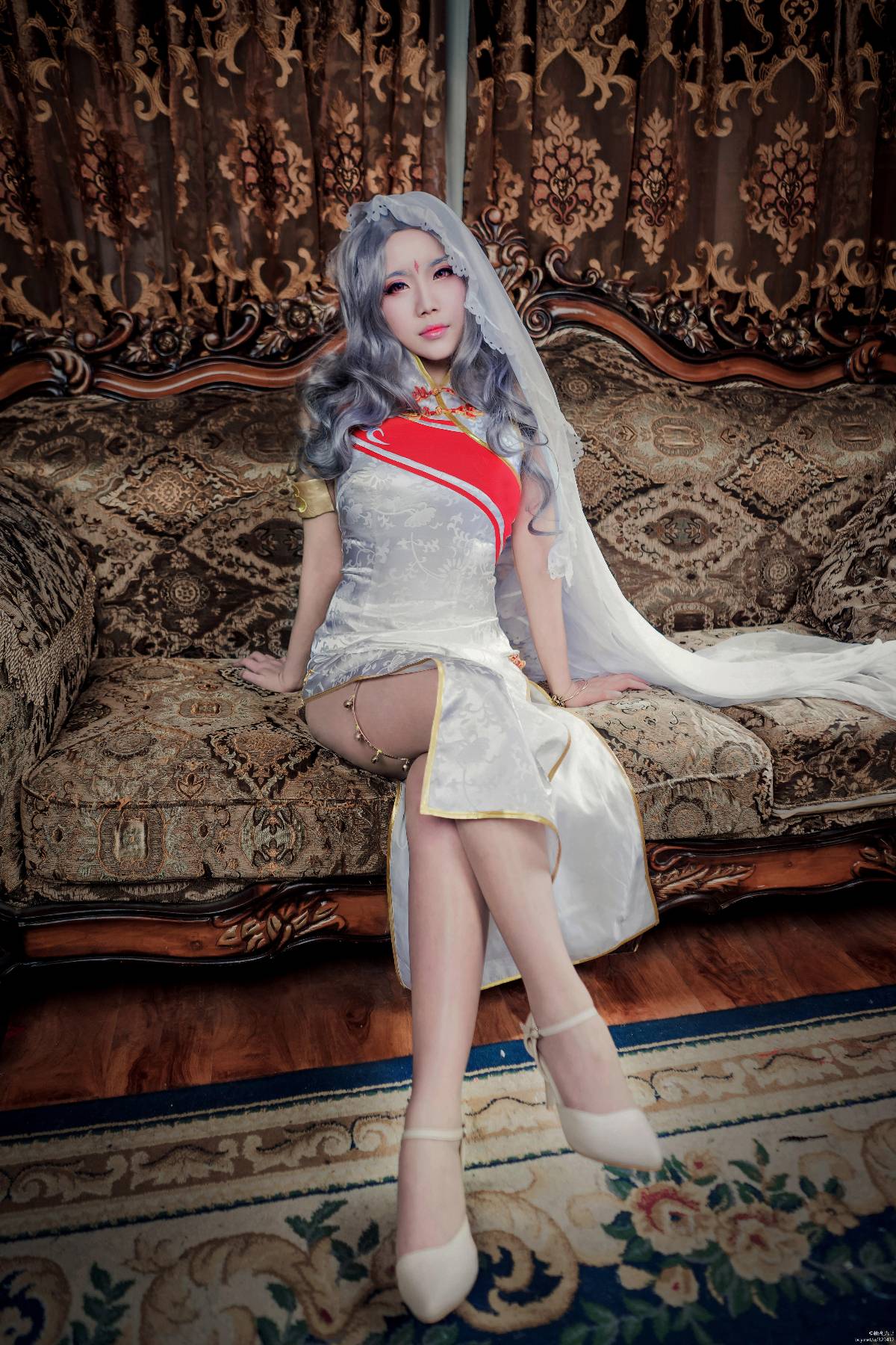 "Kiếm sĩ tình yêu trực tuyến phiên bản 3" Cang Yunmingjiao Cheongsam C O S P L A Y