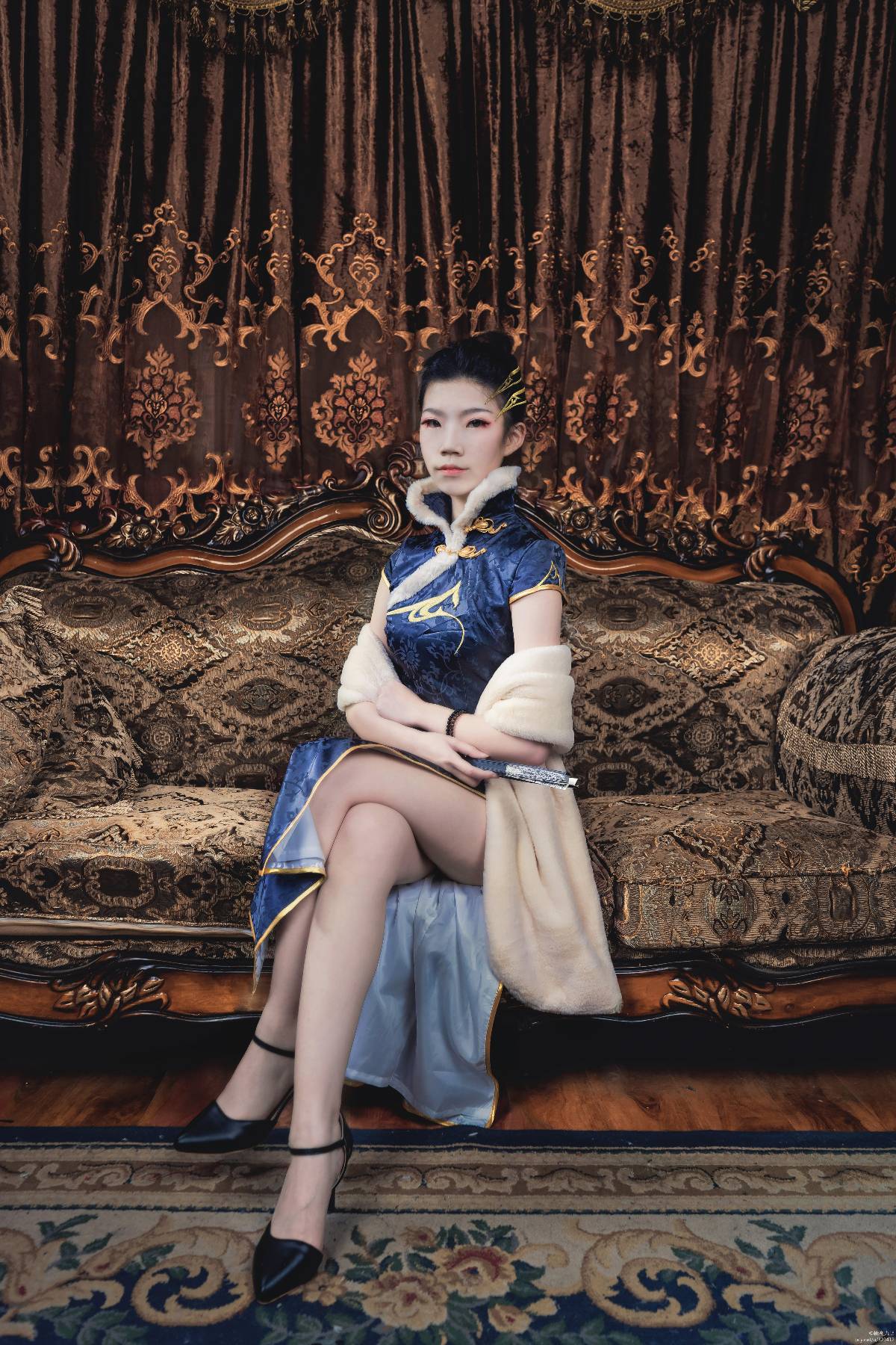 "Kiếm sĩ tình yêu trực tuyến phiên bản 3" Cang Yunmingjiao Cheongsam C O S P L A Y