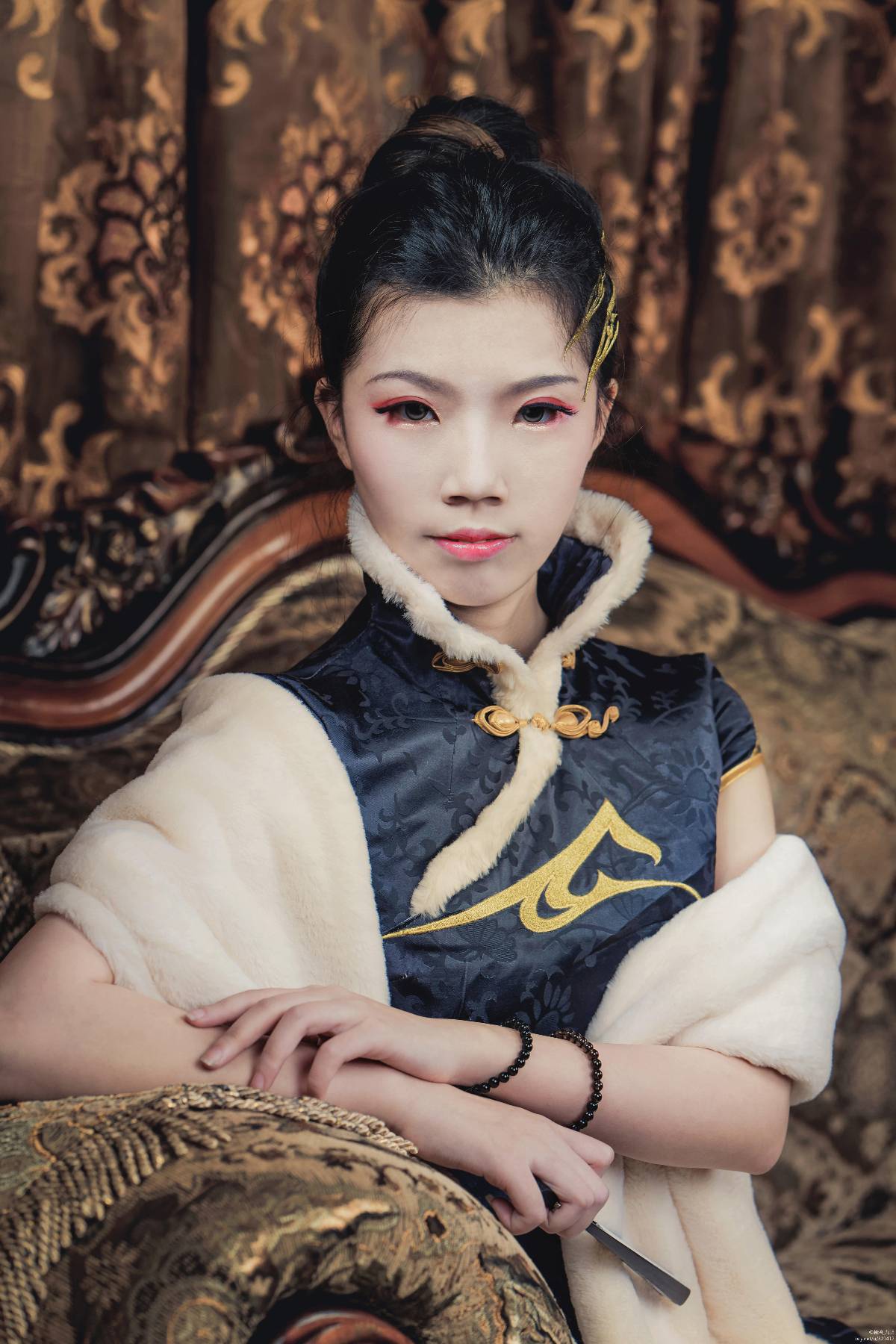 "Kiếm sĩ tình yêu trực tuyến phiên bản 3" Cang Yunmingjiao Cheongsam C O S P L A Y