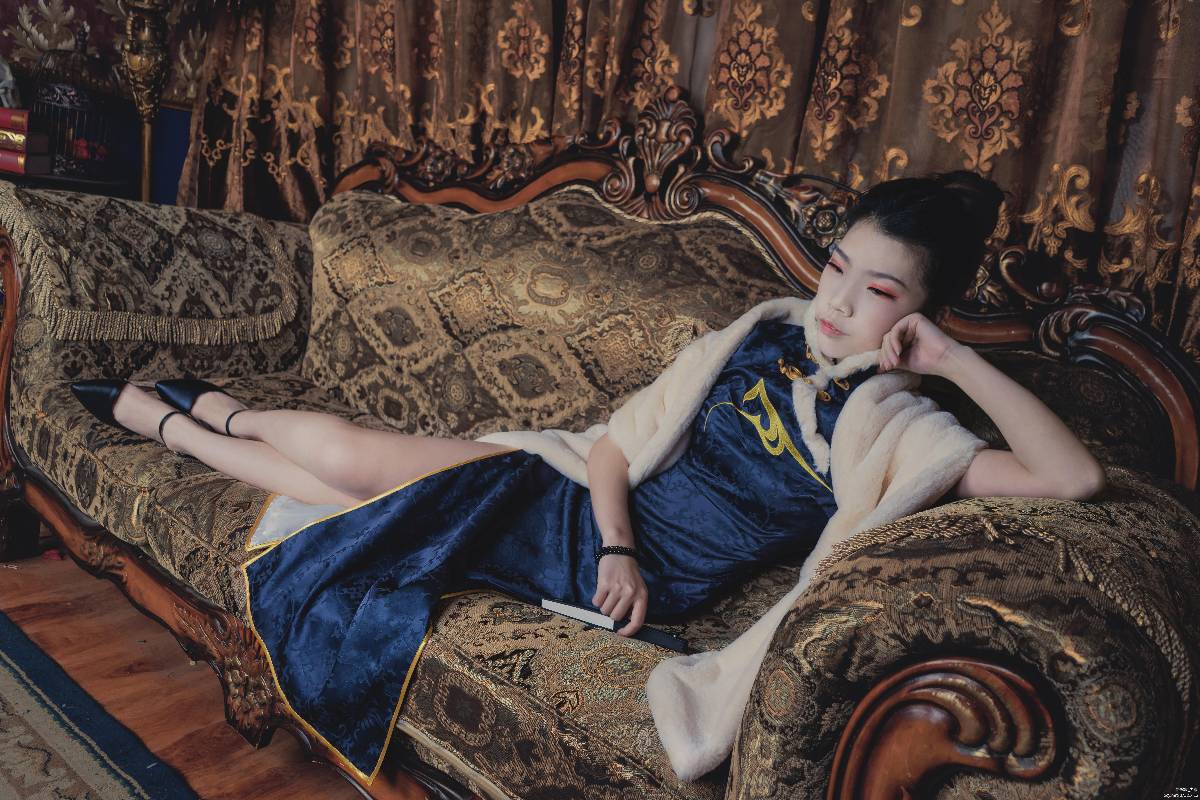 "Kiếm sĩ tình yêu trực tuyến phiên bản 3" Cang Yunmingjiao Cheongsam C O S P L A Y