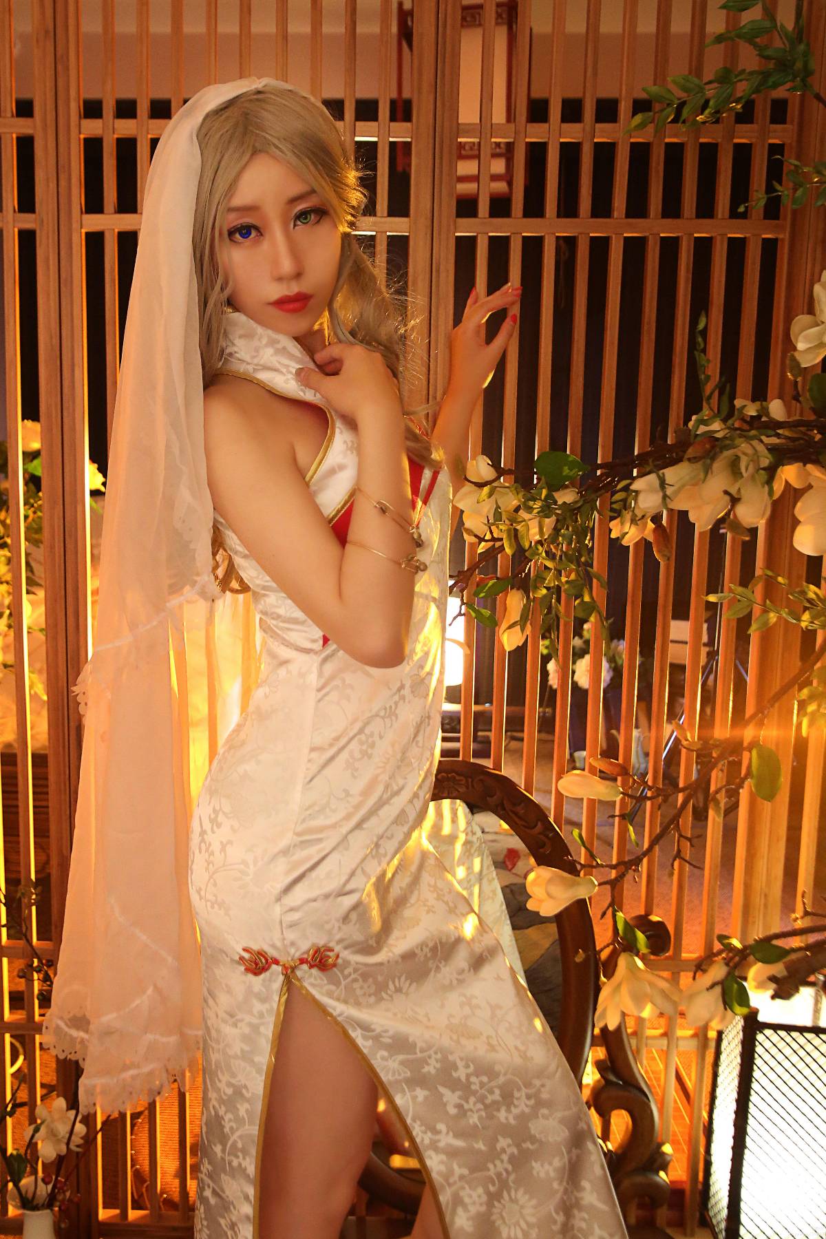 "Kiếm sĩ tình yêu trực tuyến phiên bản 3" Cang Yunmingjiao Cheongsam C O S P L A Y