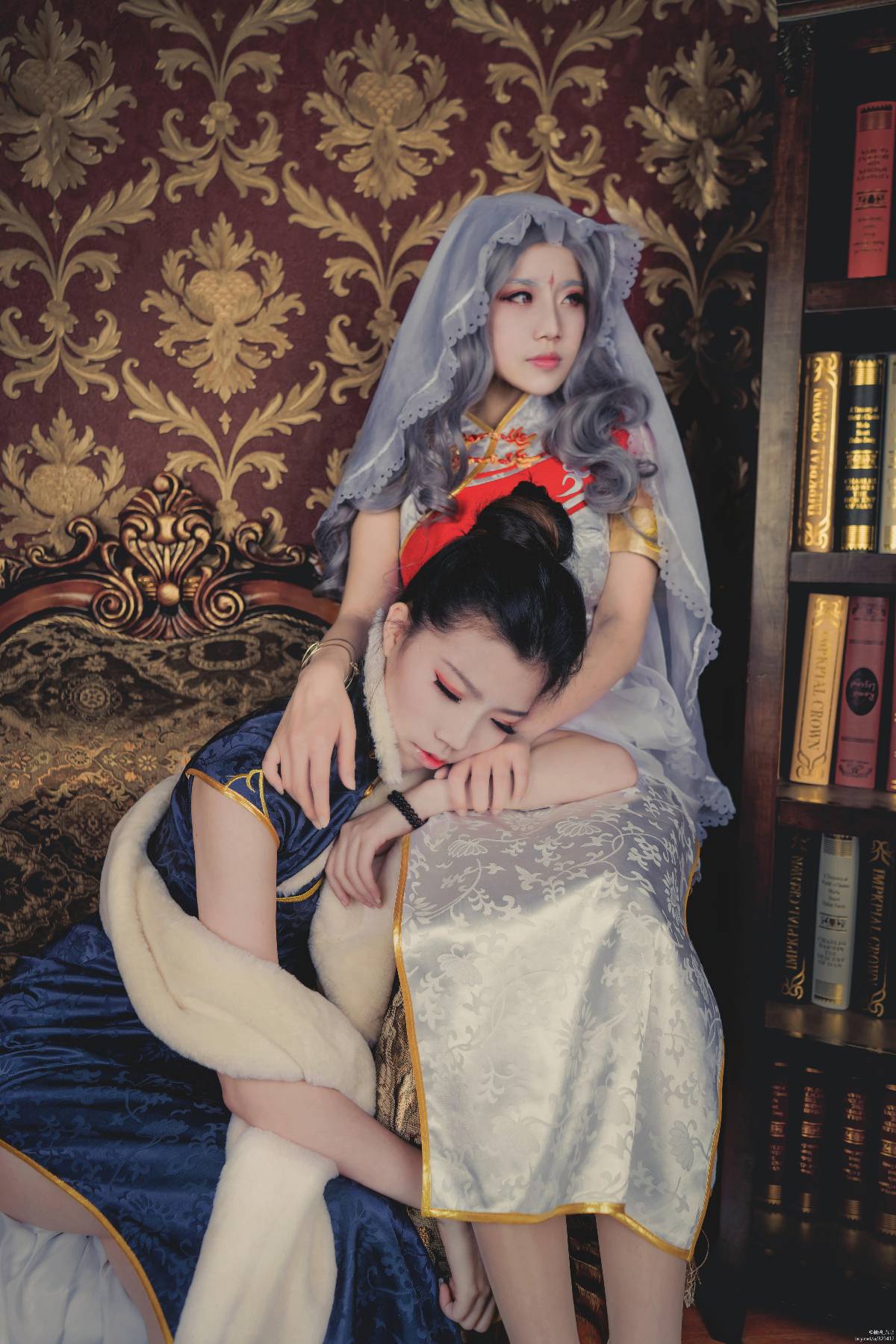 "Kiếm sĩ tình yêu trực tuyến phiên bản 3" Cang Yunmingjiao Cheongsam C O S P L A Y