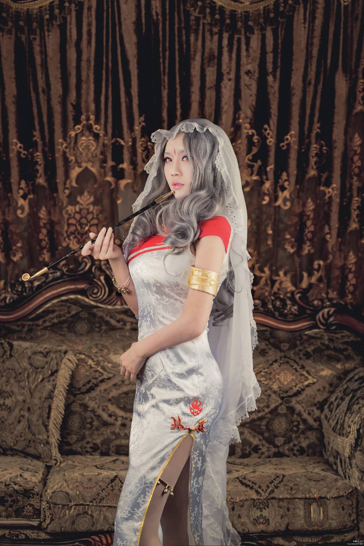 "Kiếm sĩ tình yêu trực tuyến phiên bản 3" Cang Yunmingjiao Cheongsam C O S P L A Y