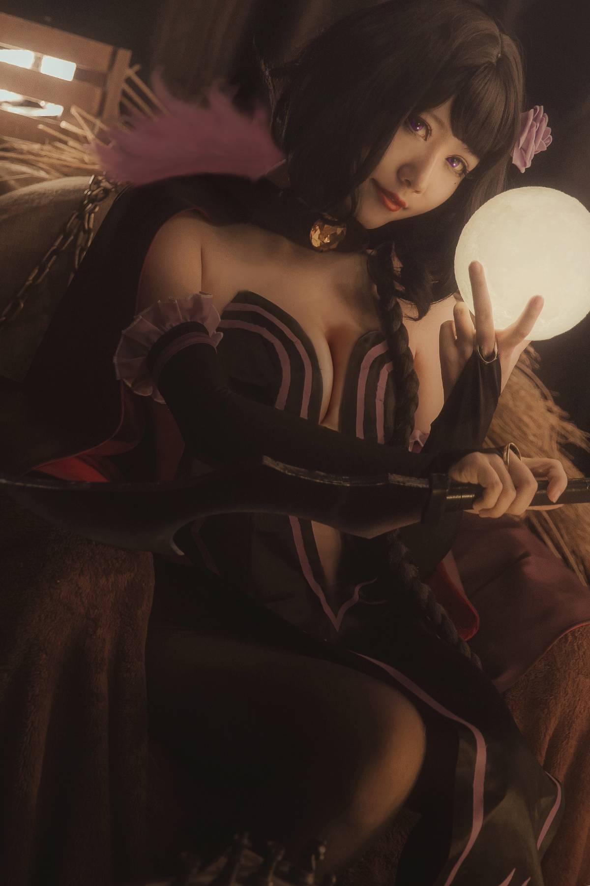 "Cuộc sống ở một thế giới khác từ đầu" Thang xúc xích Hunter Elsa C O S P L A Y