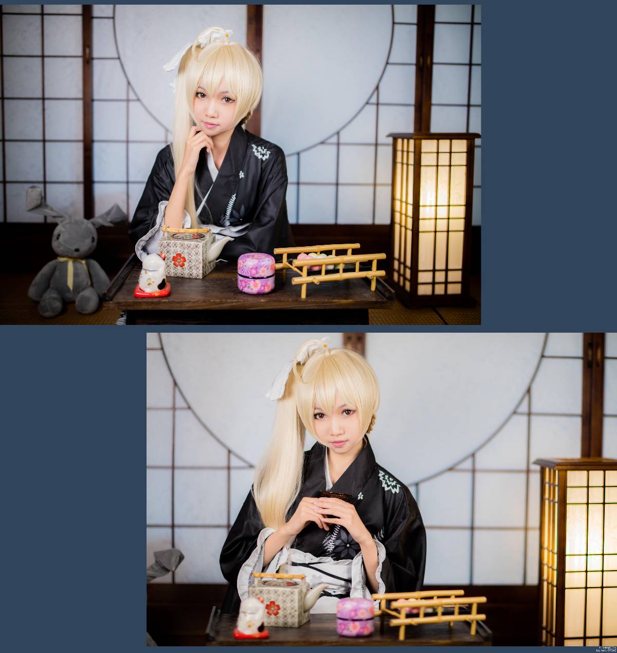 "Bầu trời của số phận" Kimono ngắn của Haruhigano