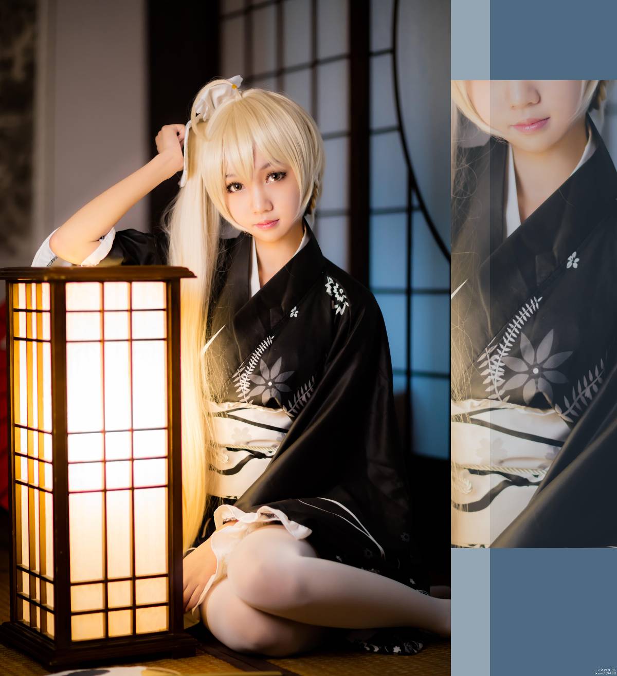 "Bầu trời của số phận" Kimono ngắn của Haruhigano