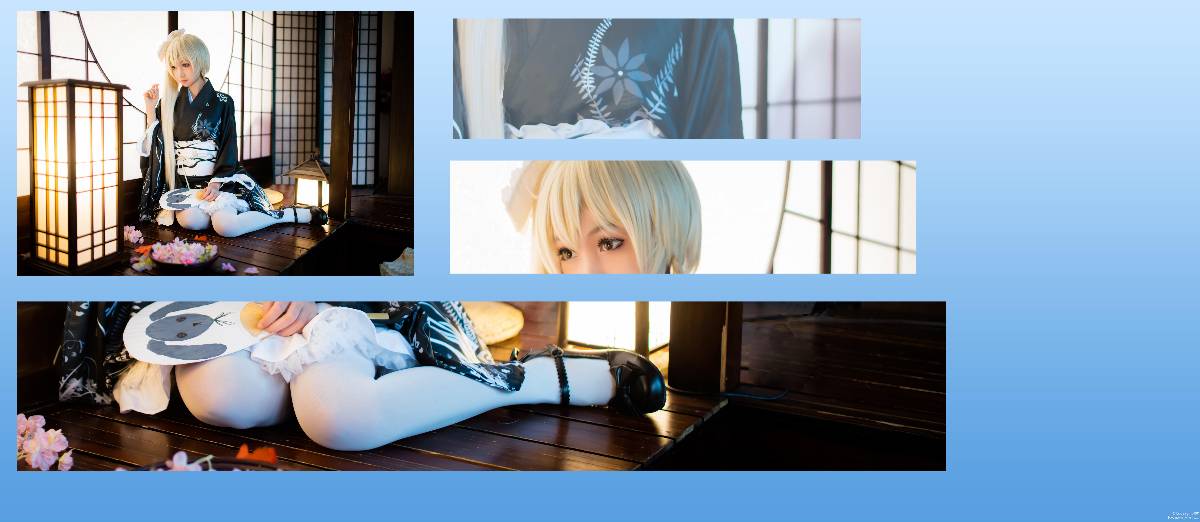 "Bầu trời của số phận" Kimono ngắn của Haruhigano